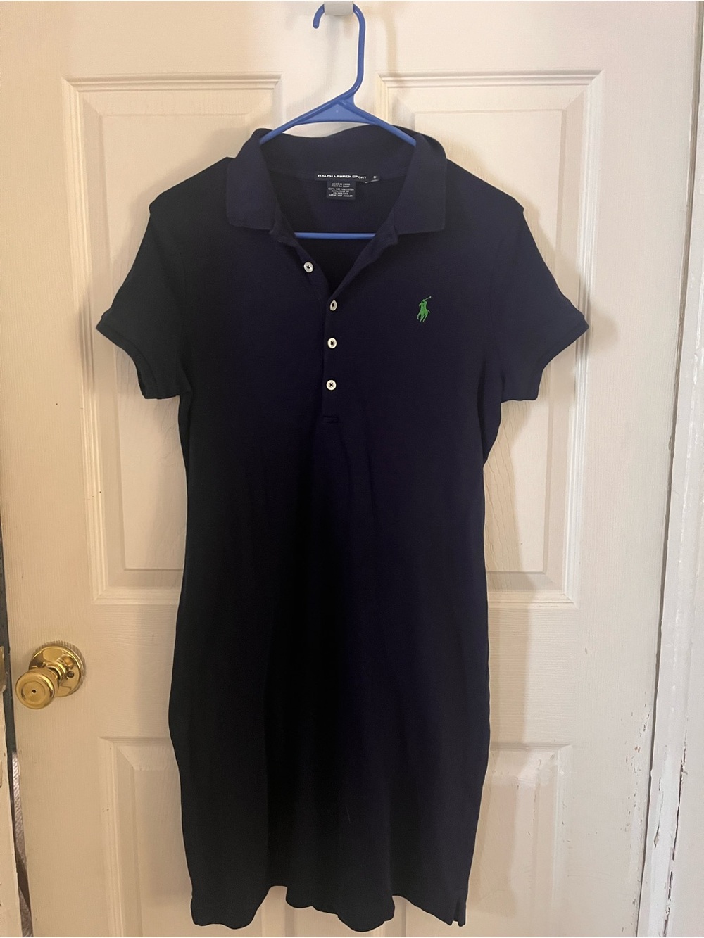 Ralph Lauren Navy Polo Dress with Green Pony Logo